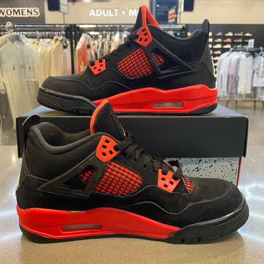 Jordan 4 Retro Red Thunder (GS) Size 6.5Y 408452-016 - Pre-Owned