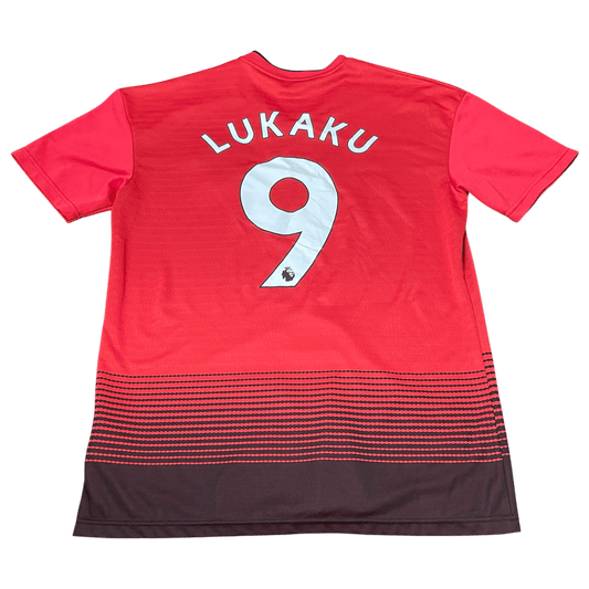 Adidas Lukaku #9 Manchester United 2018-19 Jersey - Used