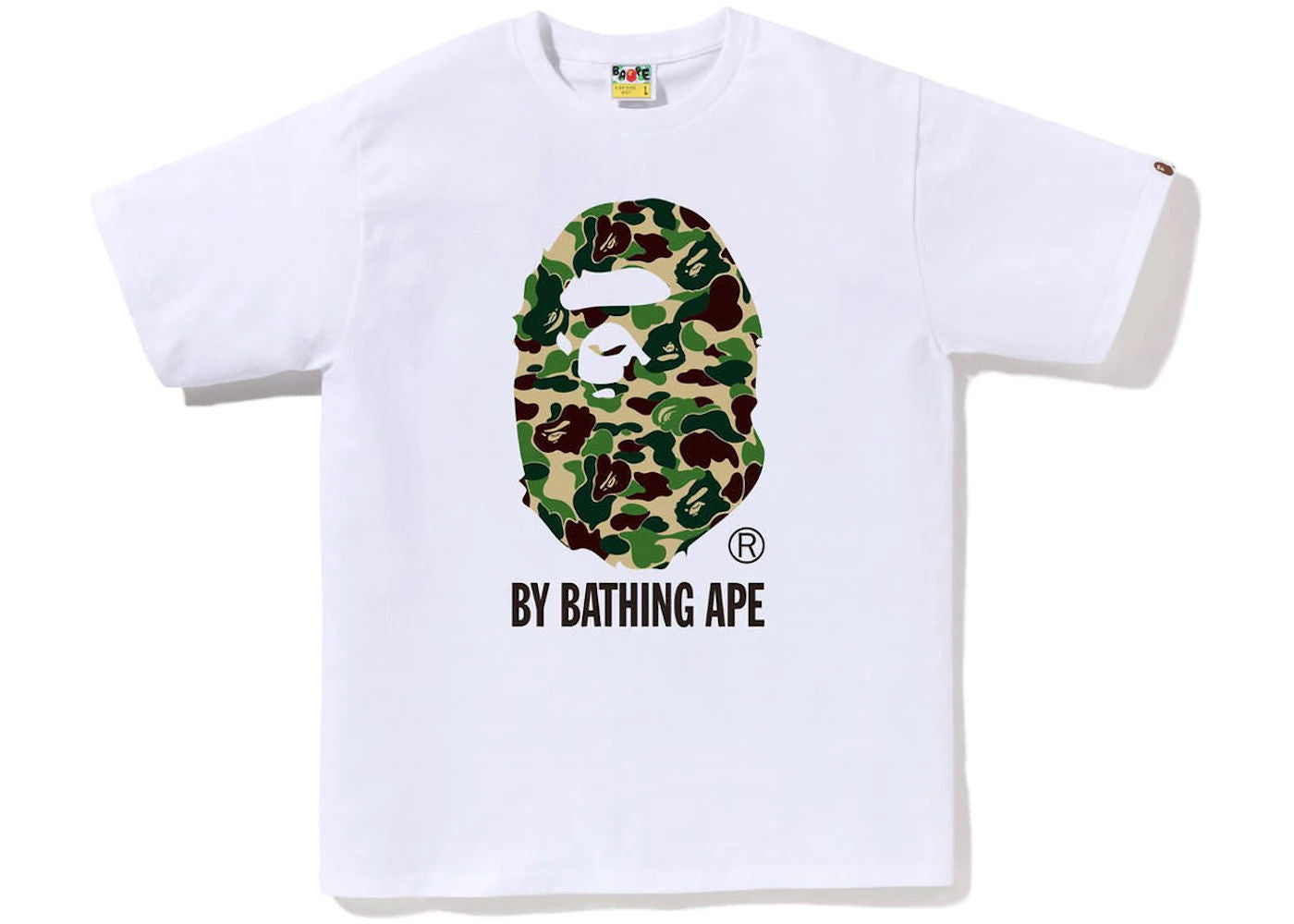 BAPE ABC Camo By Bathing Ape Tee White/Green/Black