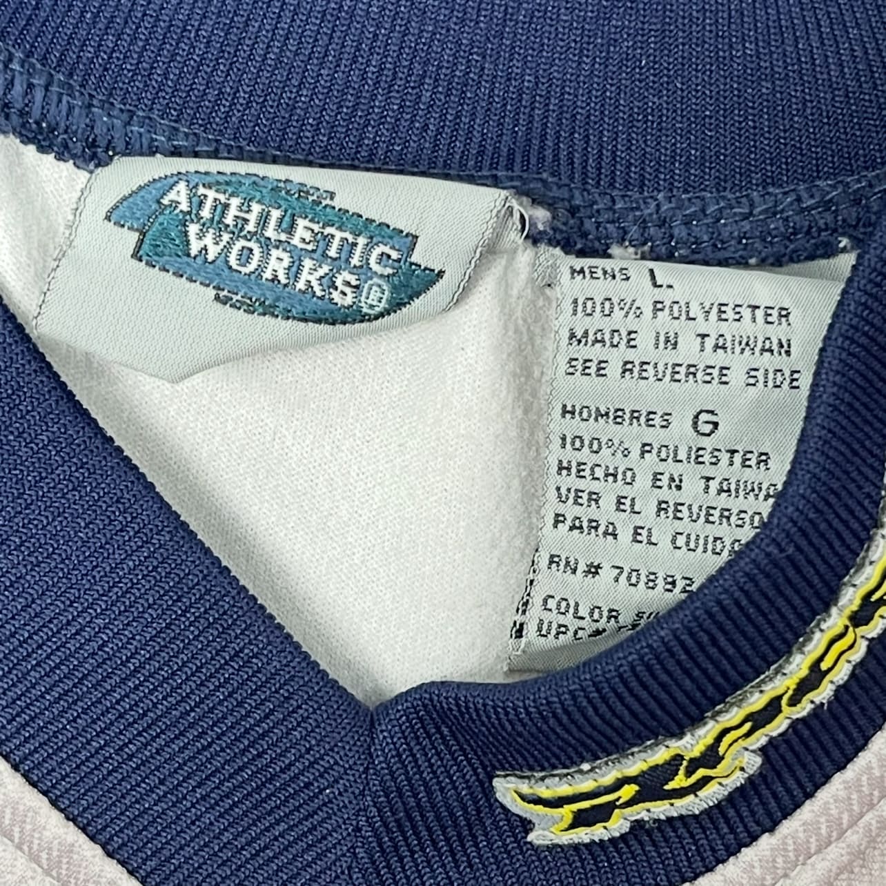 Vintage Athletic Works Abstract Racing BMX Jersey - Used