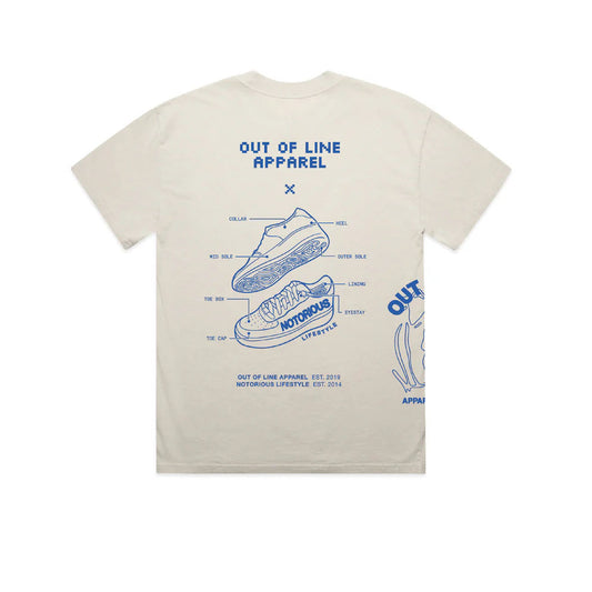 Notorious x OOLA 2025 Faded Bone Tee