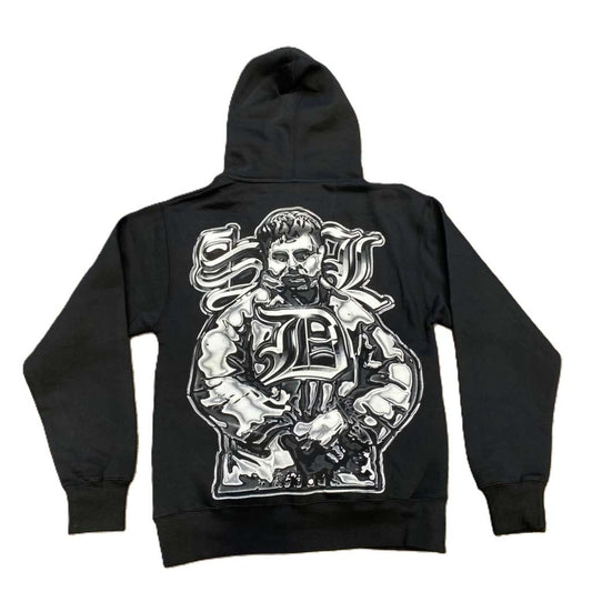 SDL Crown Logo Chrome Chapo Hoodie Black