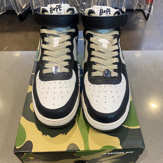 A Bathing Ape Bape Sta Mid Black (2022) Size 12 1I20-291-010 BLK - Pre-Owned