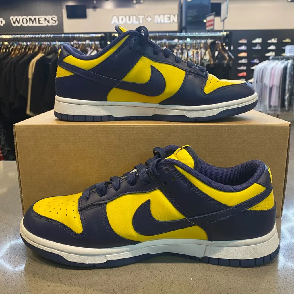 Nike Dunk Low Michigan (2021) Size 8 DD1391-700 - Pre-Owned (Replacement Box)