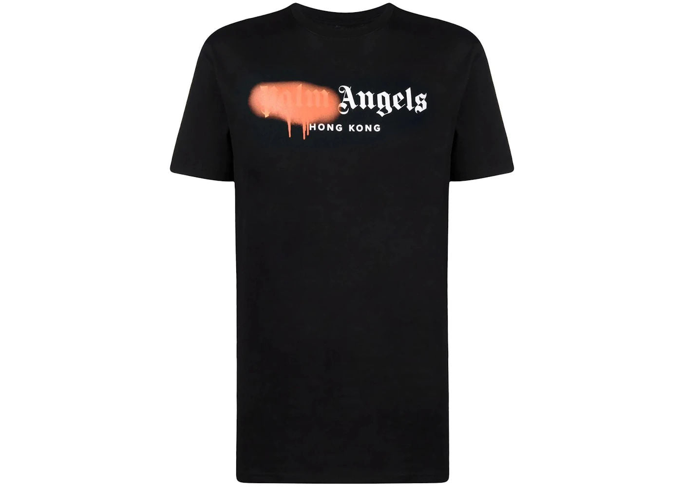Palm Angels Hong Kong Sprayed Logo T-shirt Black