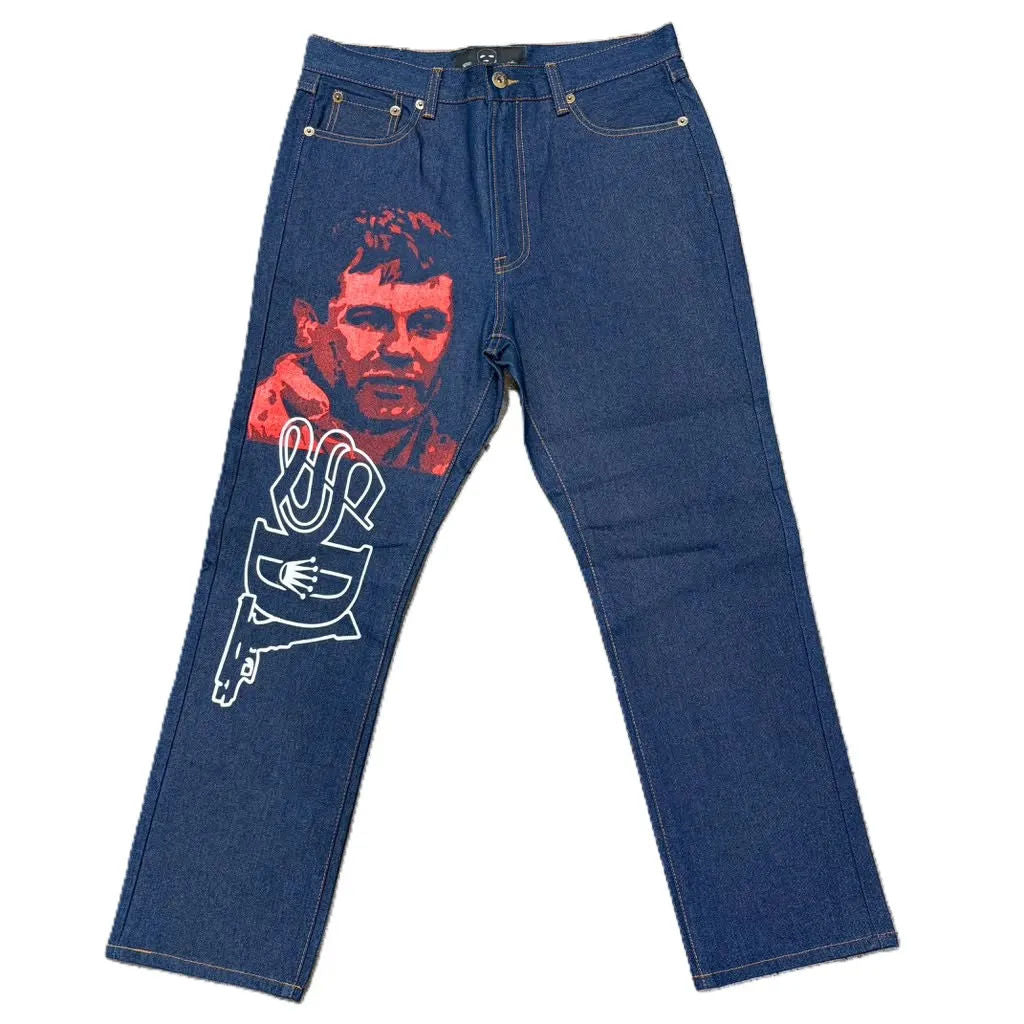 SDL Red Chapo White Script Jeans