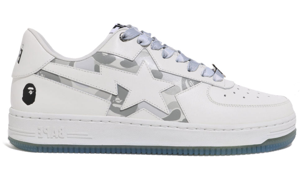 A Bathing Ape Bape Sta Icon Harajuku White Grey