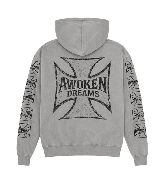 Awoken Dream West Coast Chopper Hoodie Grey