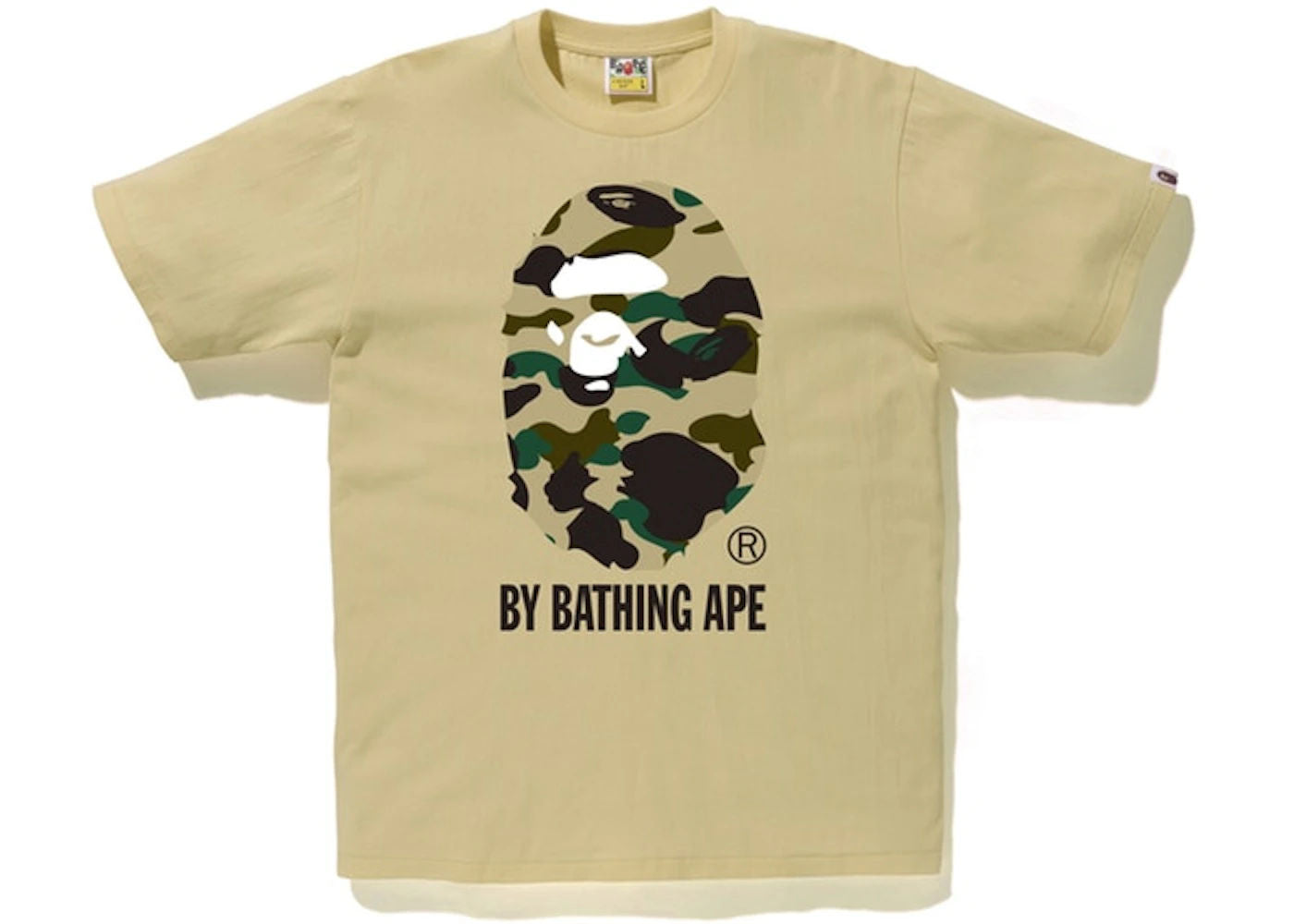 BAPE 1st Camo By Bathing Tee Beige/Yellow