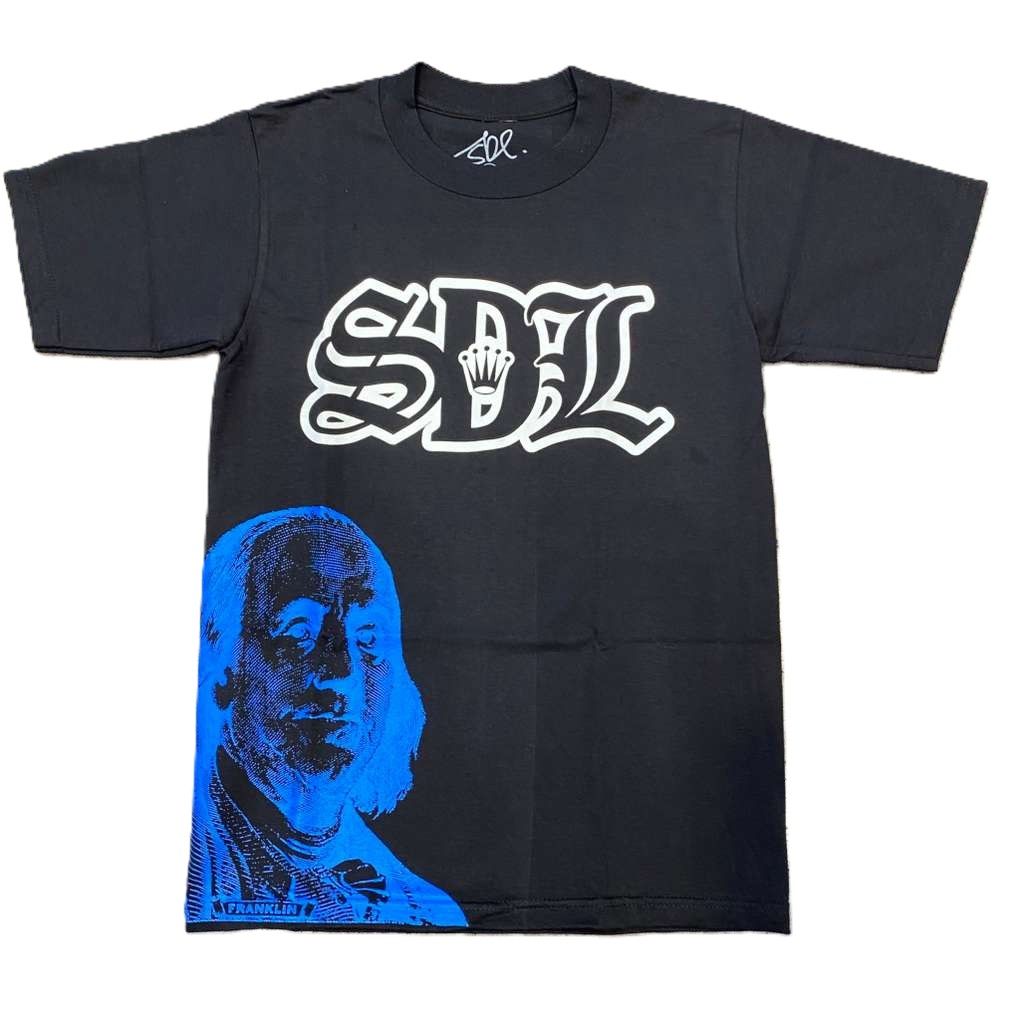 SDL Crown Logo Benjamin Tee Black/Blue
