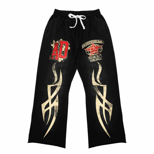 Awoken Dreams Varsity Black Sweats