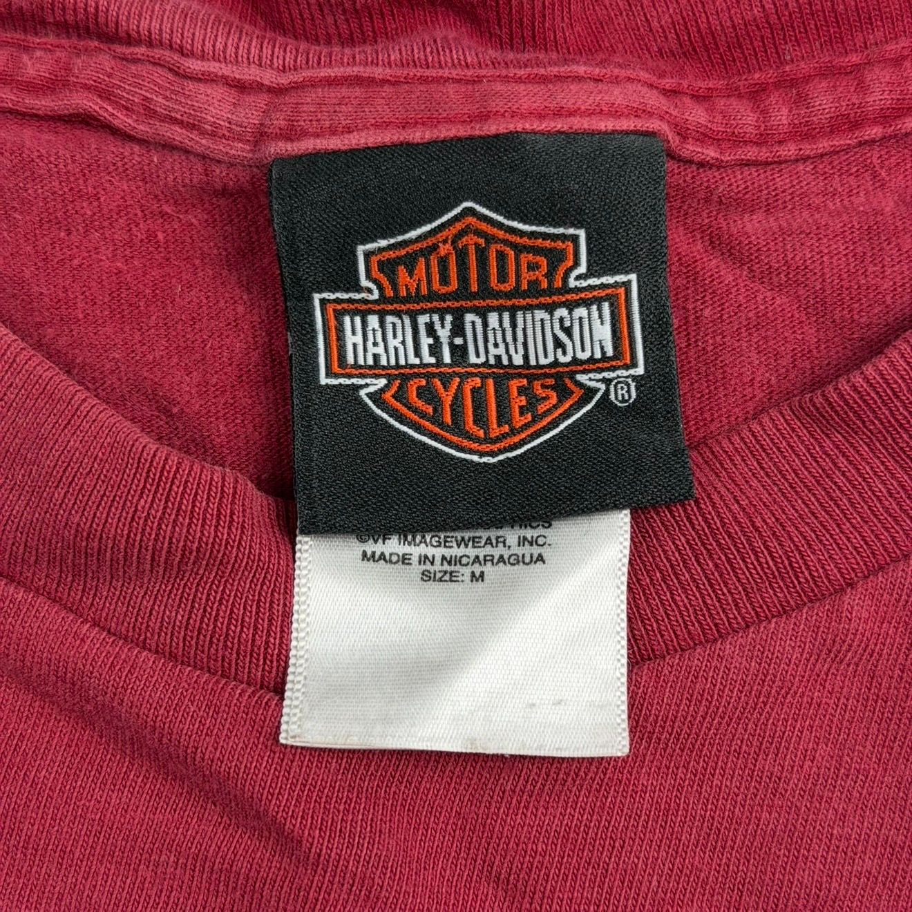 Y2K Harley-Davidson Treasure Coast Florida Eagle Pocket T-Shirt - Used/Worn