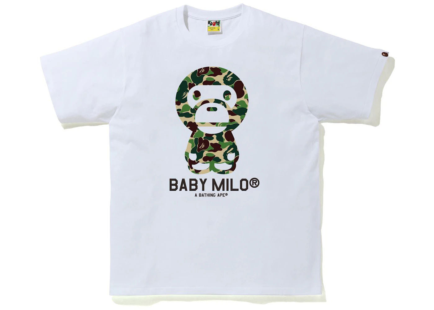 BAPE ABC Camo Baby Milo Tee White/Green