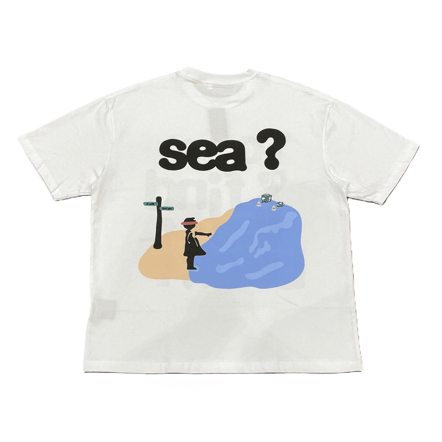 Lost At The Bank Tee White