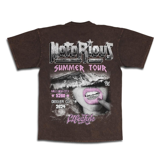 Notorious Summer Tour Tee -  Mineral Brown