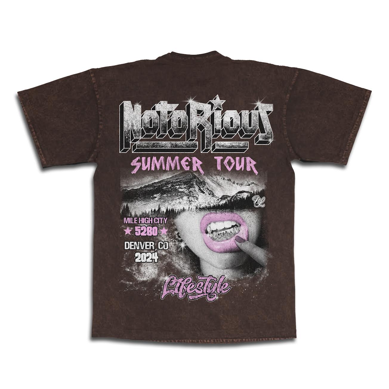 Notorious Summer Tour Tee - Mineral Brown