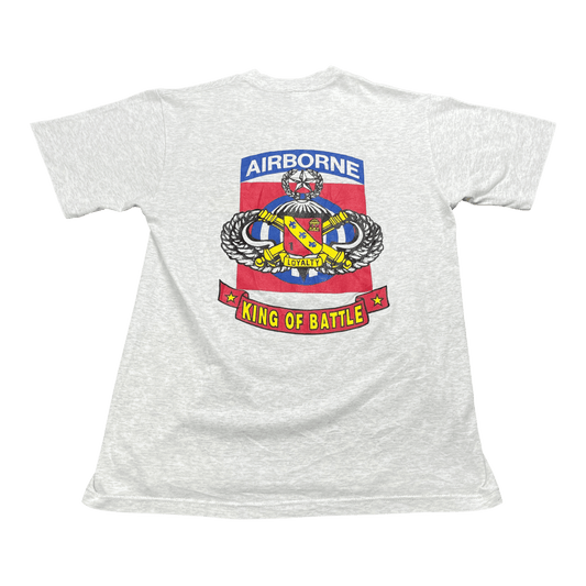 Vintage Airborne King of Battle Army T-Shirt - Used/Worn