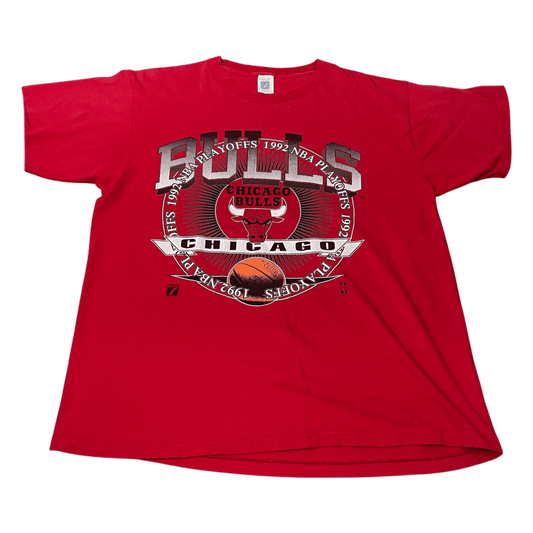 Vintage NBA Chicago Bulls 1992 Playoffs T-Shirt - Used