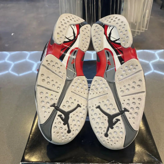 Jordan 8 Retro White True Red (2025) Size 8.5 305381-100 - Pre-Owned