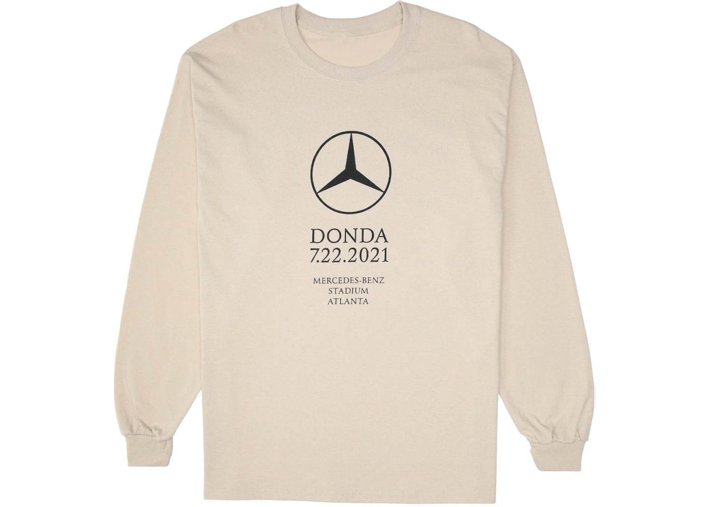 Kanye West DONDA Atlanta Listening Event L/S T-shirt Cream