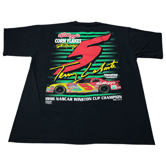 Vintage 1996 NASCAR Terry Labonte #5 Winston Cup Champion T-Shirt - Used/Worn