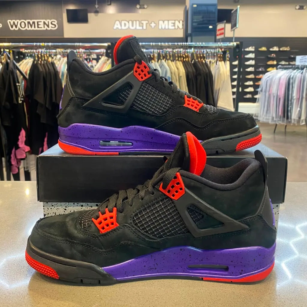 Jordan 4 Retro Raptors (2018) Size 9.5 AQ3816-065 - Pre-Owned