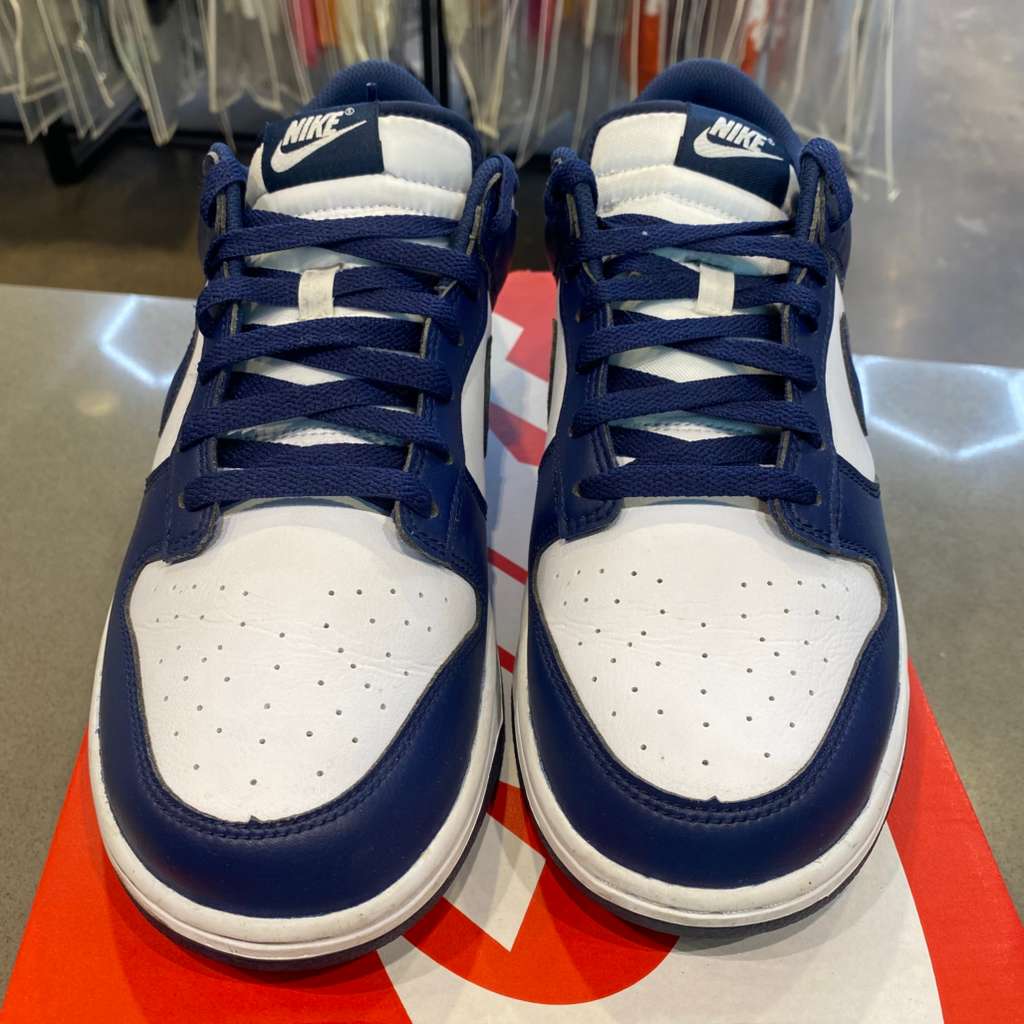 Nike Dunk Low White Midnight Navy Size 11 HF5441-107 - Pre-Owned