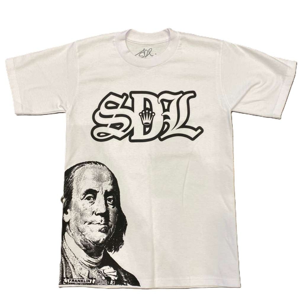 SDL Crown Logo Benjamin Tee White/Black