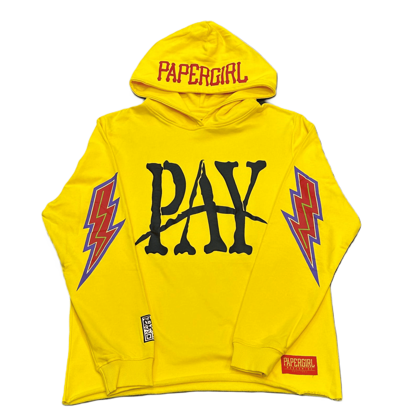 Papergirl Yellow Pay Trap Team Hoodie