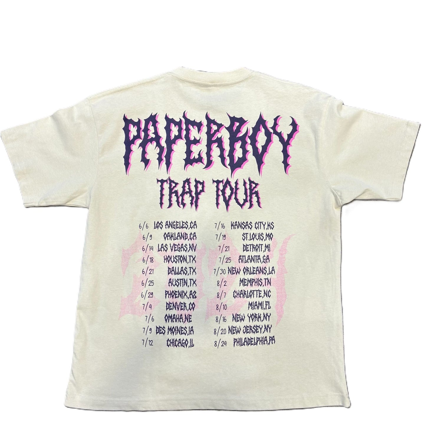 PaperBoy Trap Tour Tee Cream