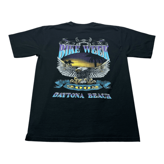Vintage Bike Week 2002 Flame Daytona Beach T-Shirt - Used/Worn