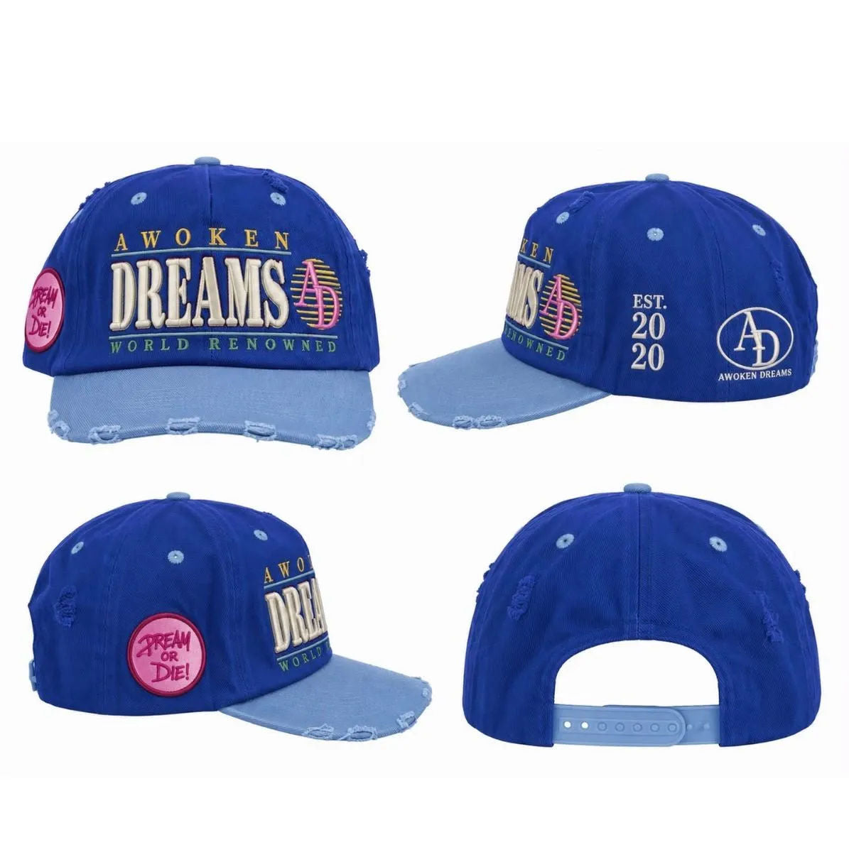 Awoken Dreams Dream or Die! Trucker Hat Blue