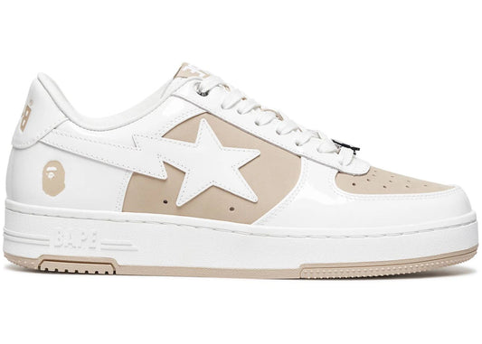 A Bathing Ape Bape Sta Low #6 White Beige