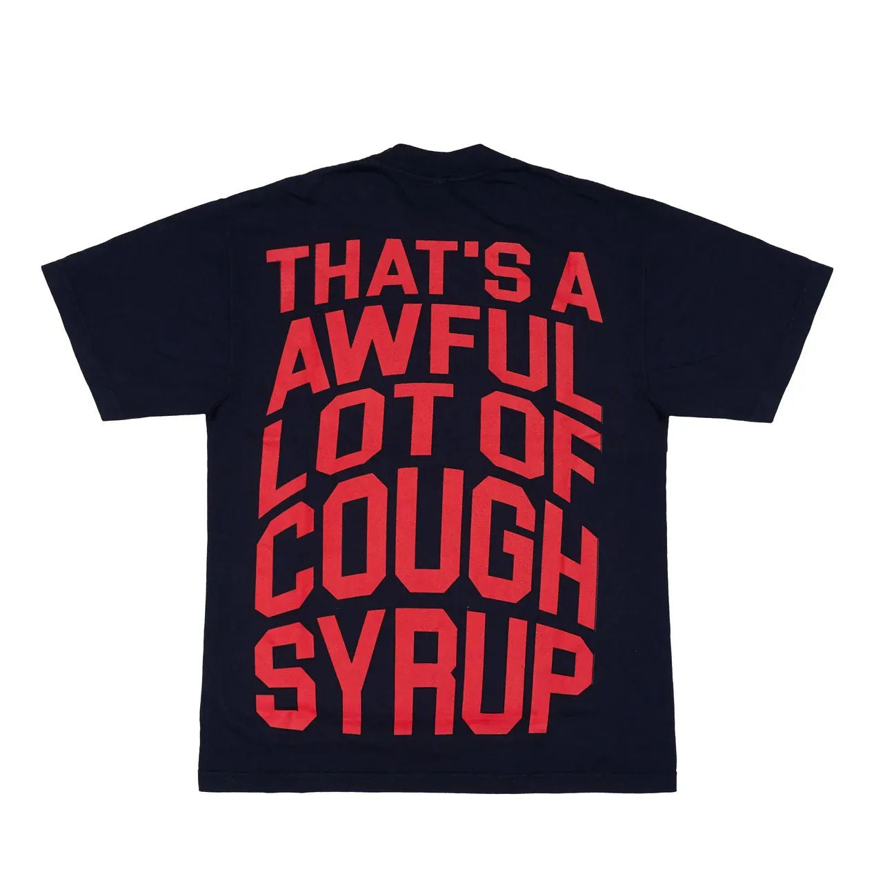 Awful Lot of Cough Syrup Wokhard TV T-Shirt Navy