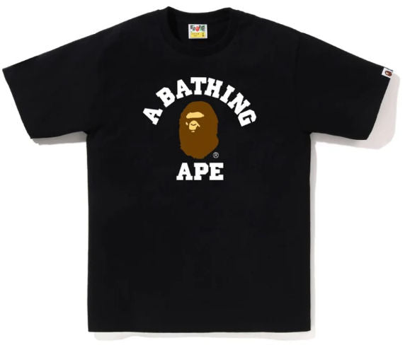 BAPE College Tee Black/White