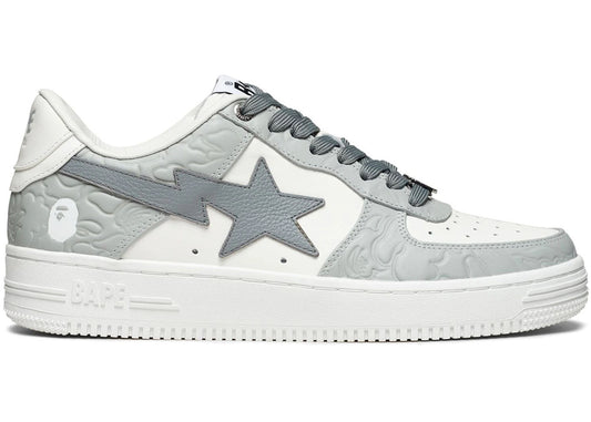 A Bathing Ape Bape Sta #4 Line Camo White Grey