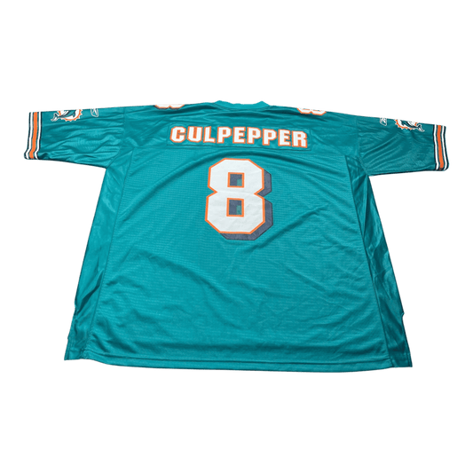 Vintage NFL Miami Dolphins Daunte Culpepper #8 Reebok Jersey - Used/Worn