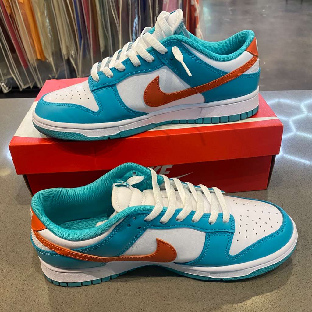 Nike Dunk Low Miami Dolphins Size 9 DV0833-102 - Pre-Owned