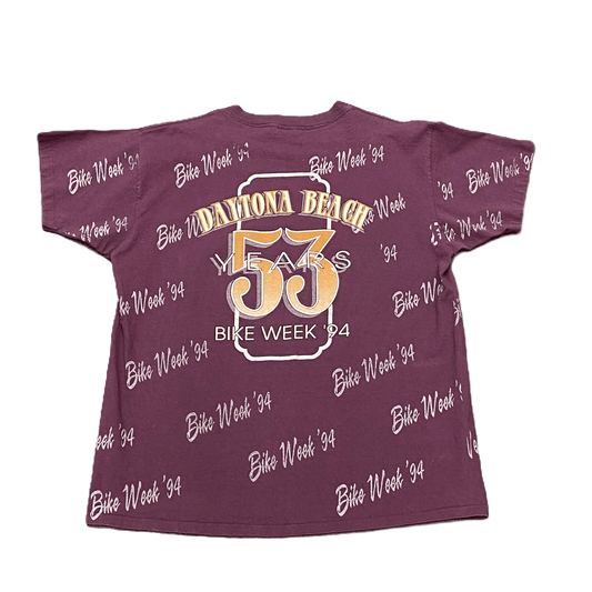 1994 Daytona Bike Week 3D Emblem T-Shirt - Used/Worn