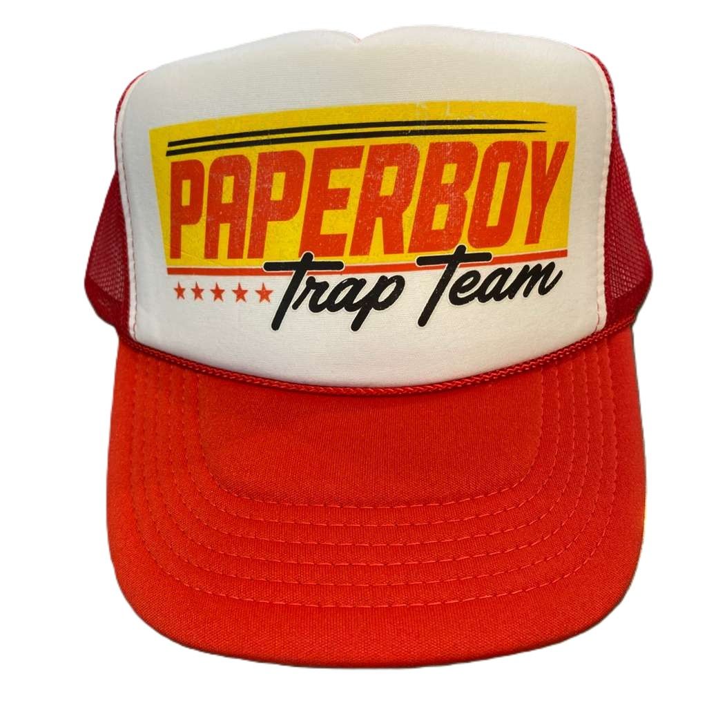 Paper Boy Raceblock Hat Red/White