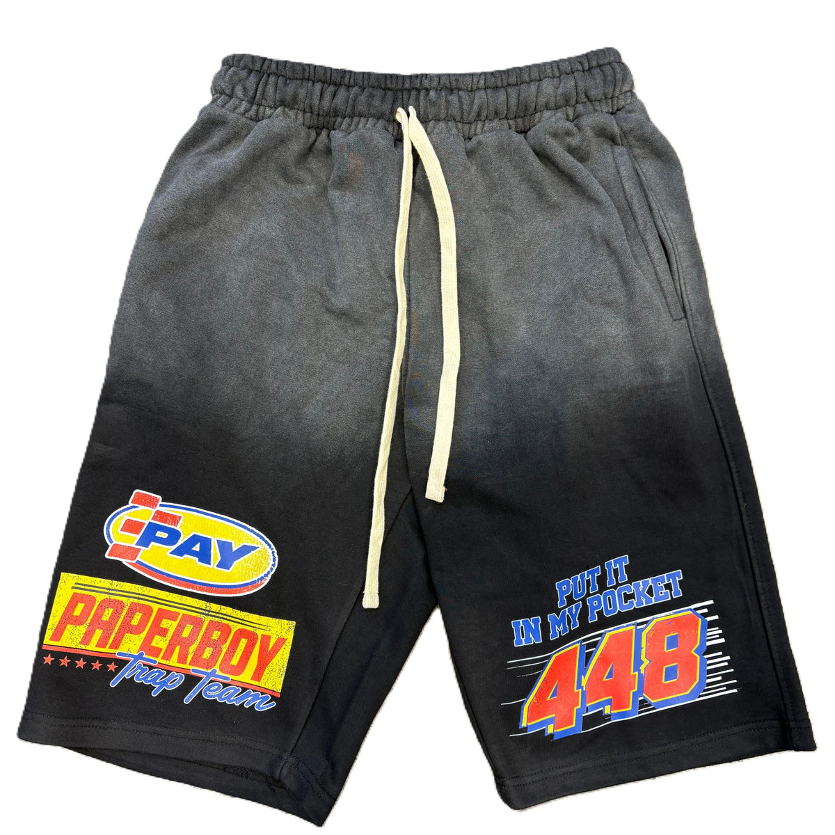 Paper Boy Raceblock Shorts Black