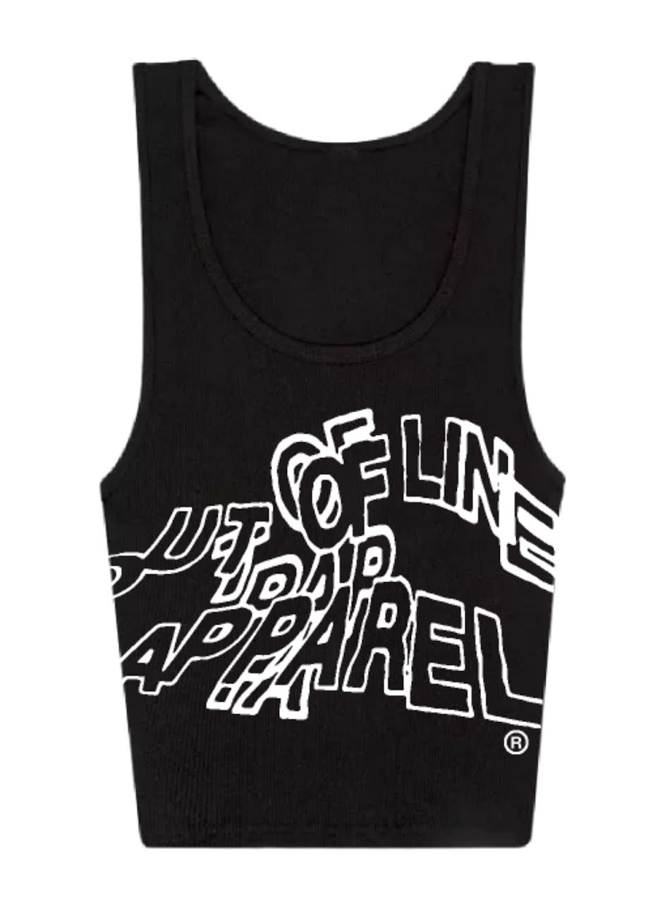 “Being” Black Crop Tank