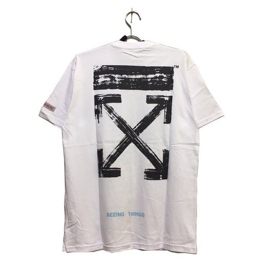 Off-White White Brushed Arrow Tee