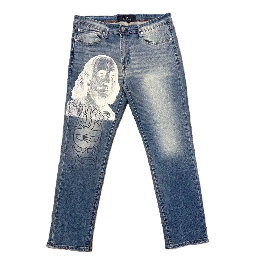 SDL White Benjamin Black Script Jeans