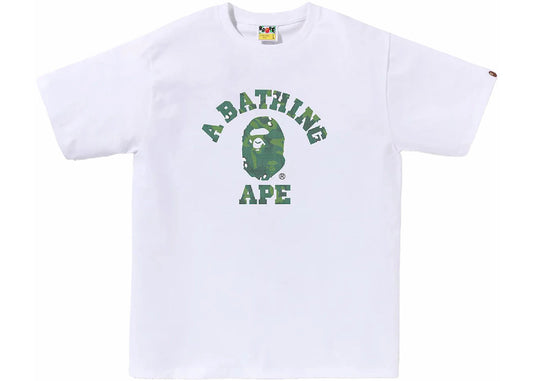 BAPE Bitmap College Tee White