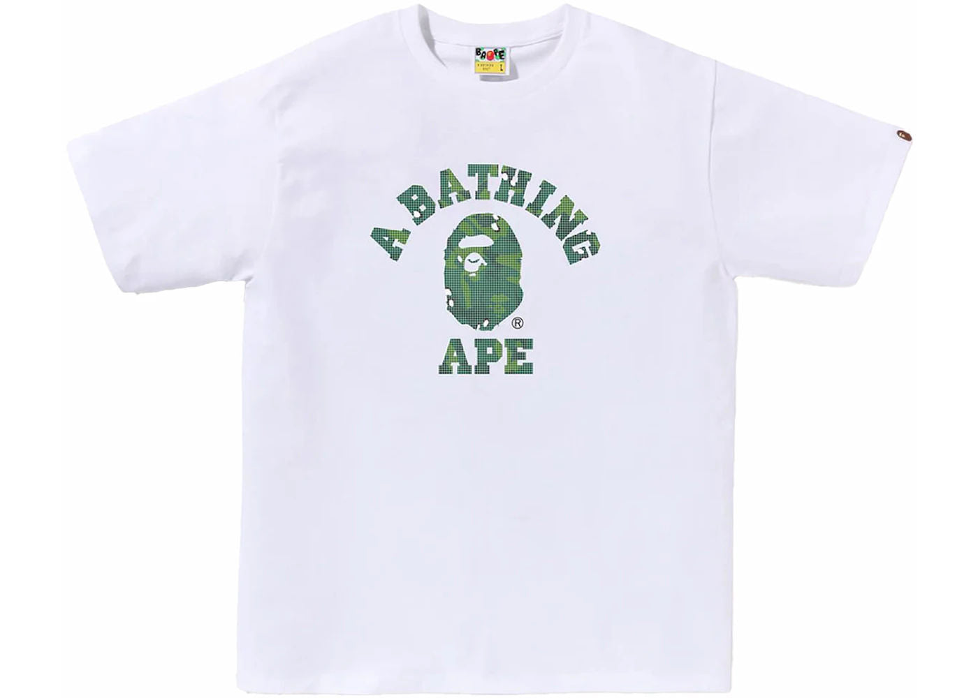 BAPE Bitmap College Tee White