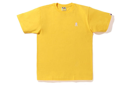 Bape Pirate Crossbone One Point Tee Yellow