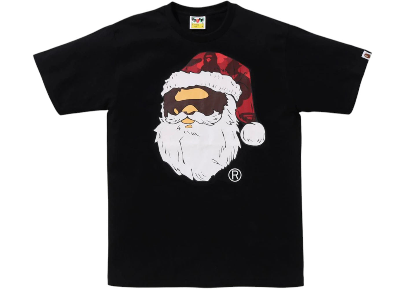 BAPE Christmas Ape Head Tee (FW25) Black