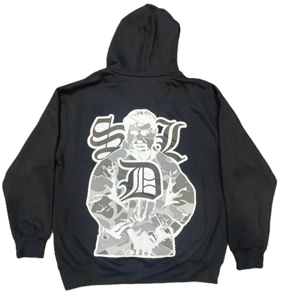 SDL Digital Camo Logo Chapo Hoodie Black