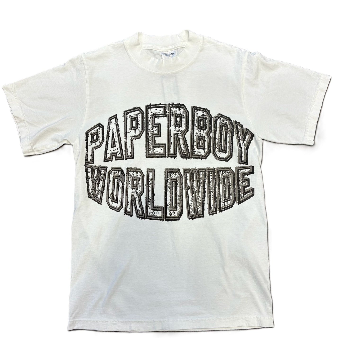 New Paperboy Worldwide Tee White/Black